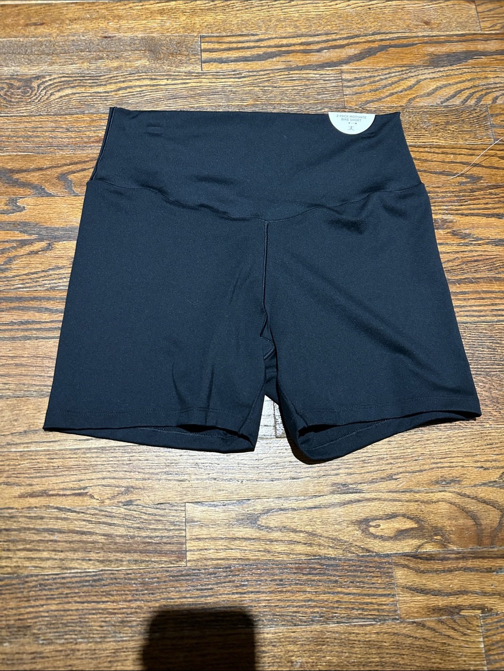 Danskin Black High-Rise Bike Shorts - Picture 1 of 6
